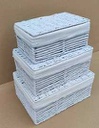 Scatola paper hilary 1-3 bianco cm 38x27h17