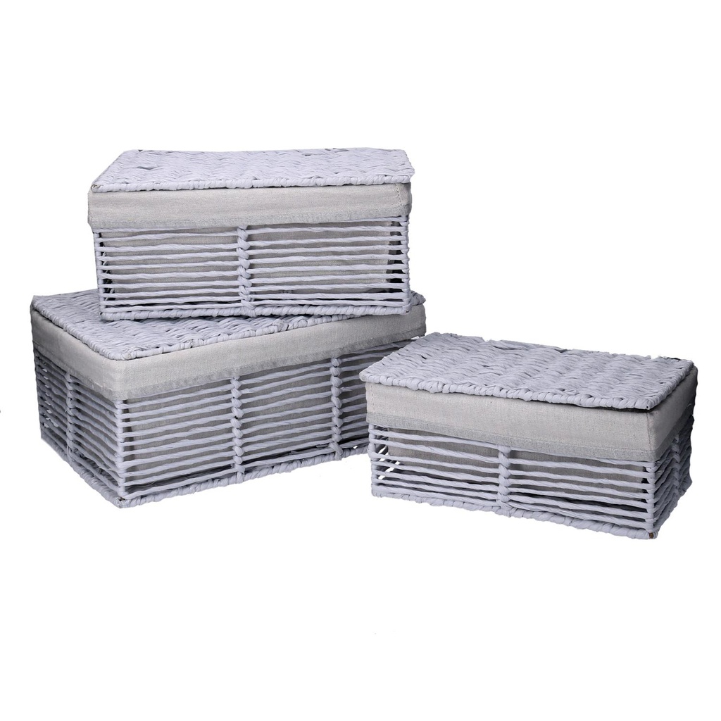 Scatola paper hilary 1-3 grigio chiaro cm38x27h17