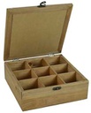 Scatola portathe decoro tazza yo-2527 cm. 24 x 24 h 8,5