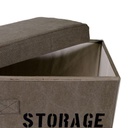 Scatola tessuto 1-2 marrone storage quadro pieghevole cm 36x36h20