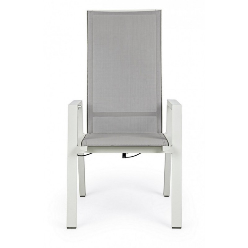 Sedia c-br reclinabile da giardino Steven Lunar 59x72x112h cm
