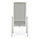 Sedia c-br reclinabile da giardino Steven Lunar 59x72x112h cm