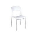 Sedia da giardino in polipropilene Bianco RISTO 47x52x h83 cm
