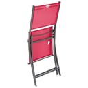 Sedia da giardino pieghevole modula rosso