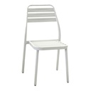 Sedia esterno alluminio las vegas bianca cm 49x 58 x h45-88