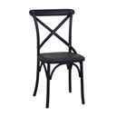 Sedia esterno plastica cross nero cm39x43 x h45,5-89,5