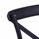 Sedia esterno plastica cross nero cm39x43 x h45,5-89,5