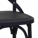 Sedia esterno plastica cross nero cm39x43 x h45,5-89,5