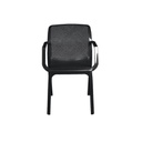 Sedia in polipropilene da giardino con braccioli Antracite DALIAN 46,5x53,5x h55 cm