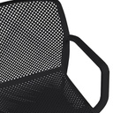 Sedia in polipropilene da giardino con braccioli Antracite DALIAN 46,5x53,5x h55 cm