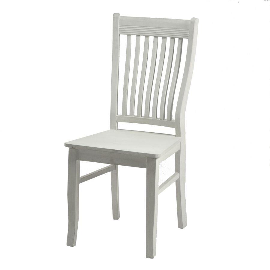 Sedia legno nantes bianca cm 42x45