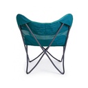 Sedia mare pieghevole in textilene Verde Acqua BUTTERFLY GABICCE 77.5x81x h89 cm iperbriko