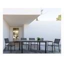 Sedia per esterno con braccioli in alluminio Tortora HILLA 57x60x h88 cm