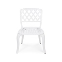 Sedia per esterno in alluminio Bianco FAENZA 44x46x h89 cm