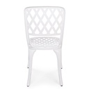 Sedia per esterno in alluminio Bianco FAENZA 44x46x h89 cm