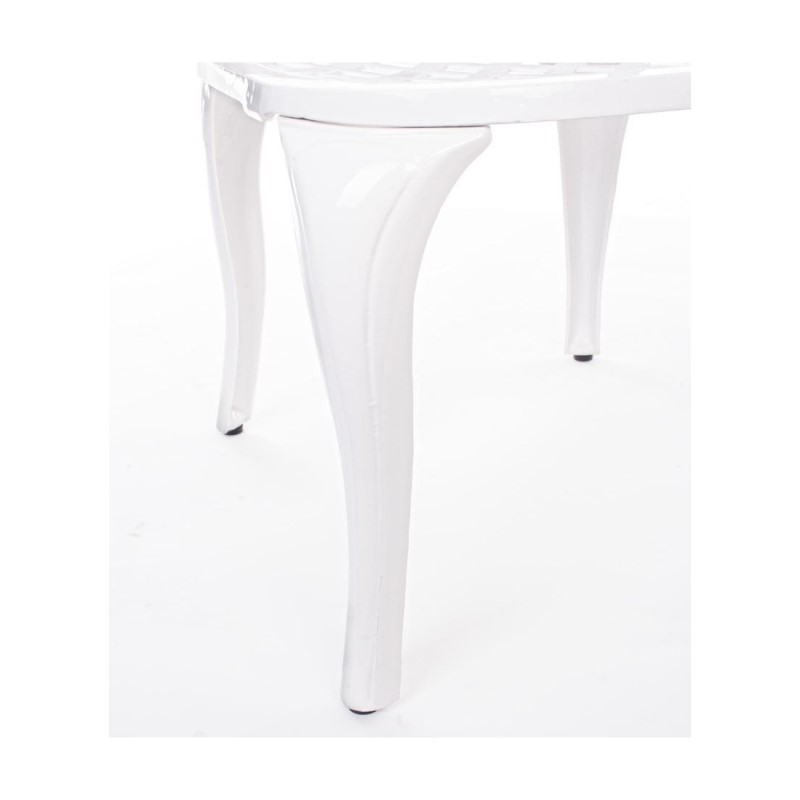 Sedia per esterno in alluminio Bianco FAENZA 44x46x h89 cm