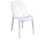 Sedia polipropilene impilabile bianco 55x46x46,5-81,5h cm