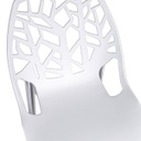 Sedia polipropilene impilabile bianco 55x46x46,5-81,5h cm