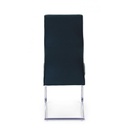 Sedia salotto in ecopelle Nero THELMA 44x58x h104 cm