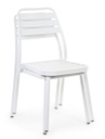 Sedie alluminio bianco Lennie