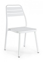 Sedie alluminio bianco Lennie