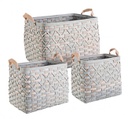 Set3 Cesta 2M Lisette Rett Grigio