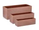 Set3 P.Vaso Tressage Rett Terracotta
