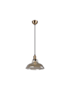 Sospensione 1x E27 Aldo Ottone Vetro Ambra Ø28 cm Trio Lighting