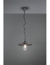 Sospensione 1xE27 Brenta Antracite Diffusore Vetro IP44 Trio Lighting