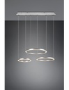 Sospensione 3 Anelli Led Dimmer Nichel Dimmer Morrison Trio Lighting