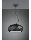 Sospensione 3xE27 Zandor Nero Ø50 cm Trio Lighting