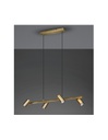Sospensione 4 Faretti GU10 Orientabili Marley Ottone Invecchiato Trio Lighting