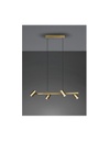 Sospensione 4 Faretti GU10 Orientabili Marley Ottone Invecchiato Trio Lighting