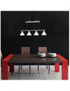 Sospensione 4 Luci Saliscendi Stamina Nichel L80 cm Trio Lighting