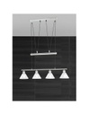 Sospensione 5 Luci Saliscendi Stamina Nichel L102 cm Trio Lighting