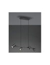 Sospensione Nera 4 Faretti Spot GU10 Orientabili Marley Trio Lighting