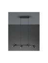 Sospensione Nera 4 Faretti Spot GU10 Orientabili Marley Trio Lighting