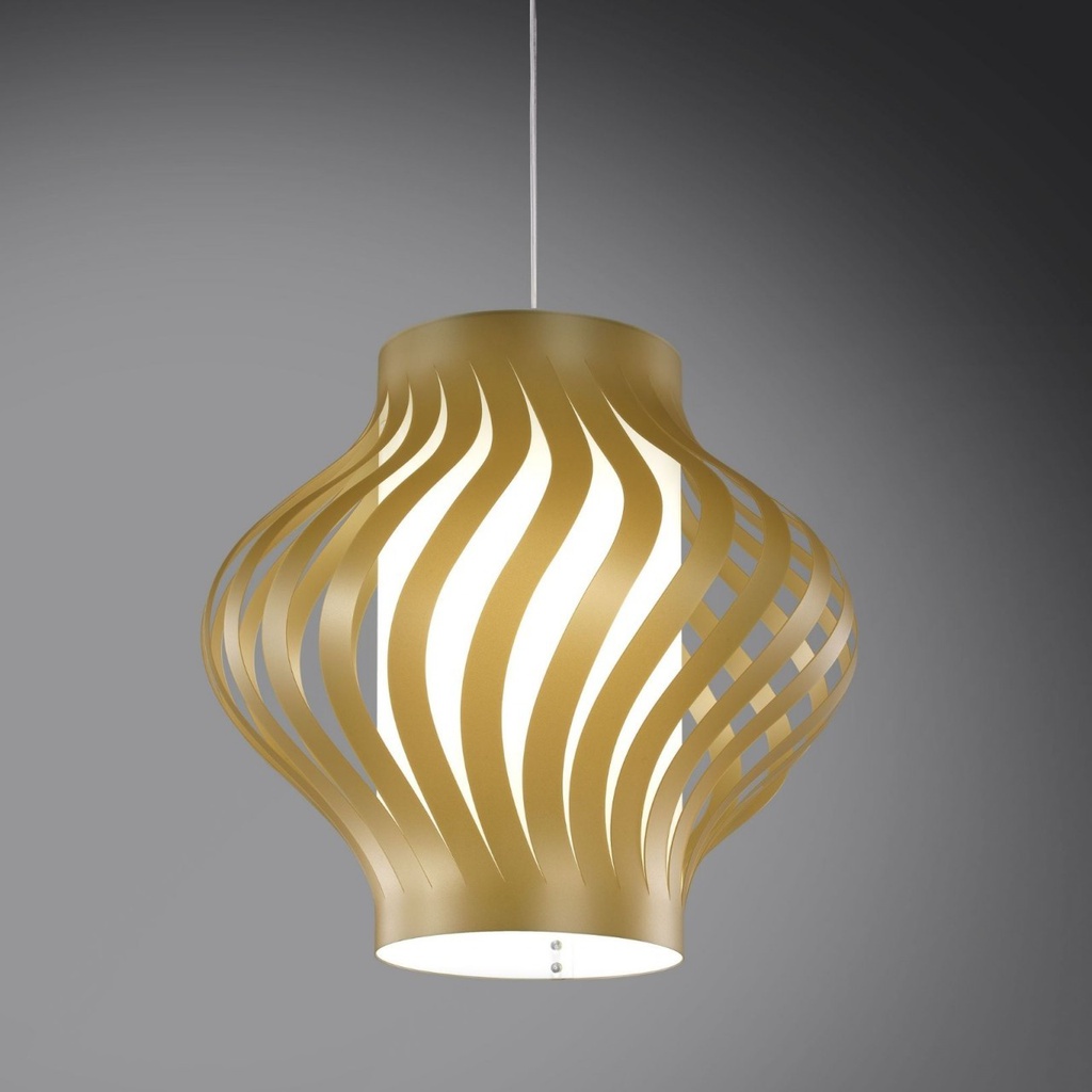 Sospensione New Gold in Plastica Bianco Cm. 40 x 39h
