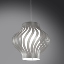 Sospensione Silver in Plastica Bianco Cm. 40 x 39h