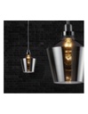 Sospensione Singola Calais Bicchiere Vetro Fumé Trio Lighting