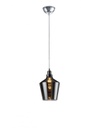 Sospensione Singola Calais Bicchiere Vetro Fumé Trio Lighting