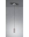 Sospensione Singola Cilindro GU10 Marley Nichel Trio Lighting
