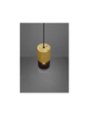 Sospensione Singola Robin Ottone Vetro Fumé Trio Lighting