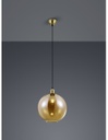Sospensione Singola Sfera Vetro Ambra Dino Ø30 cm Trio Lighting