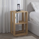 Tavolino comodino Lonie rovere 55x30x34 cm