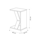 Tavolino da divano Naze porta computer antracite