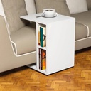 Tavolino da divano Newceylin porta computer vani a giorno  bianco