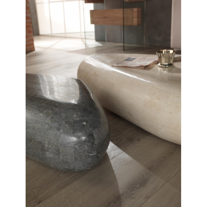 Tavolino moderno pietra beige cm 52 x98 x h 27