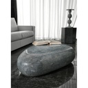 Tavolino moderno pietra grigio cm 52 x 98 x h 27