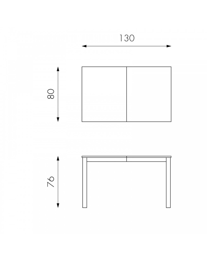 Tavolo Allungabile 130-210 x 80 cm - Traffic 